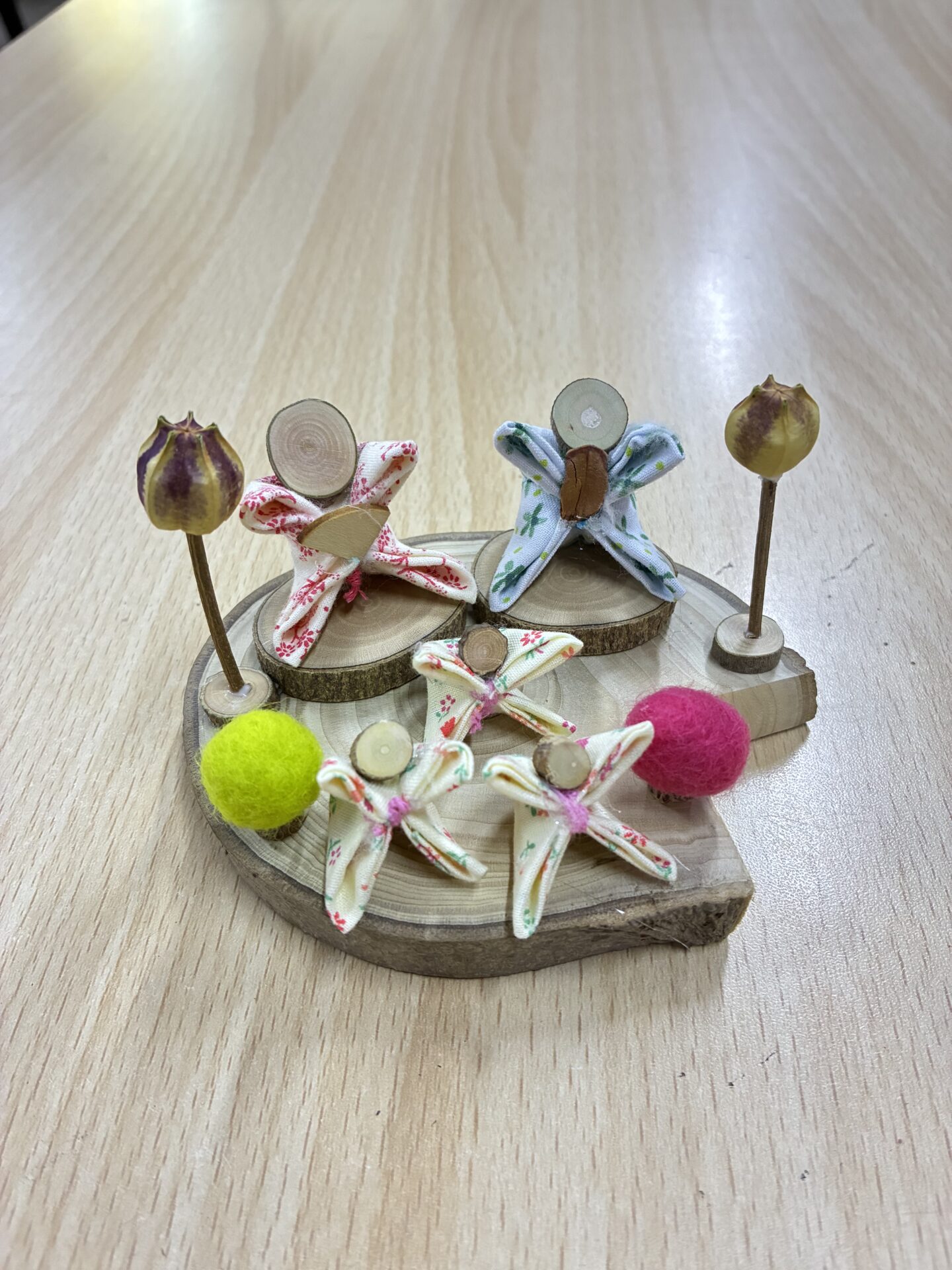 ひな人形ができました🎎🌷