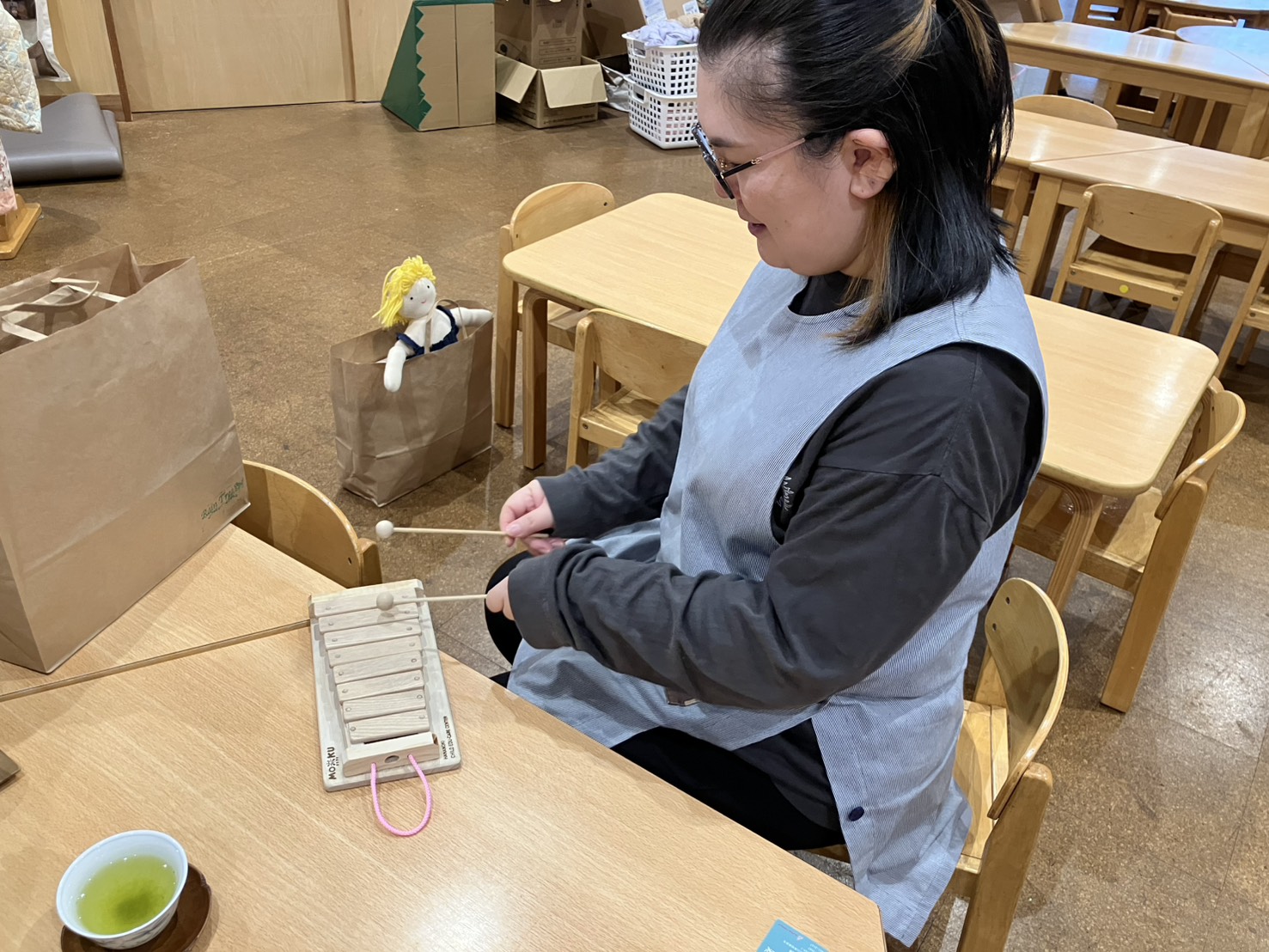 花の木保育園さんへ、納品に伺いました