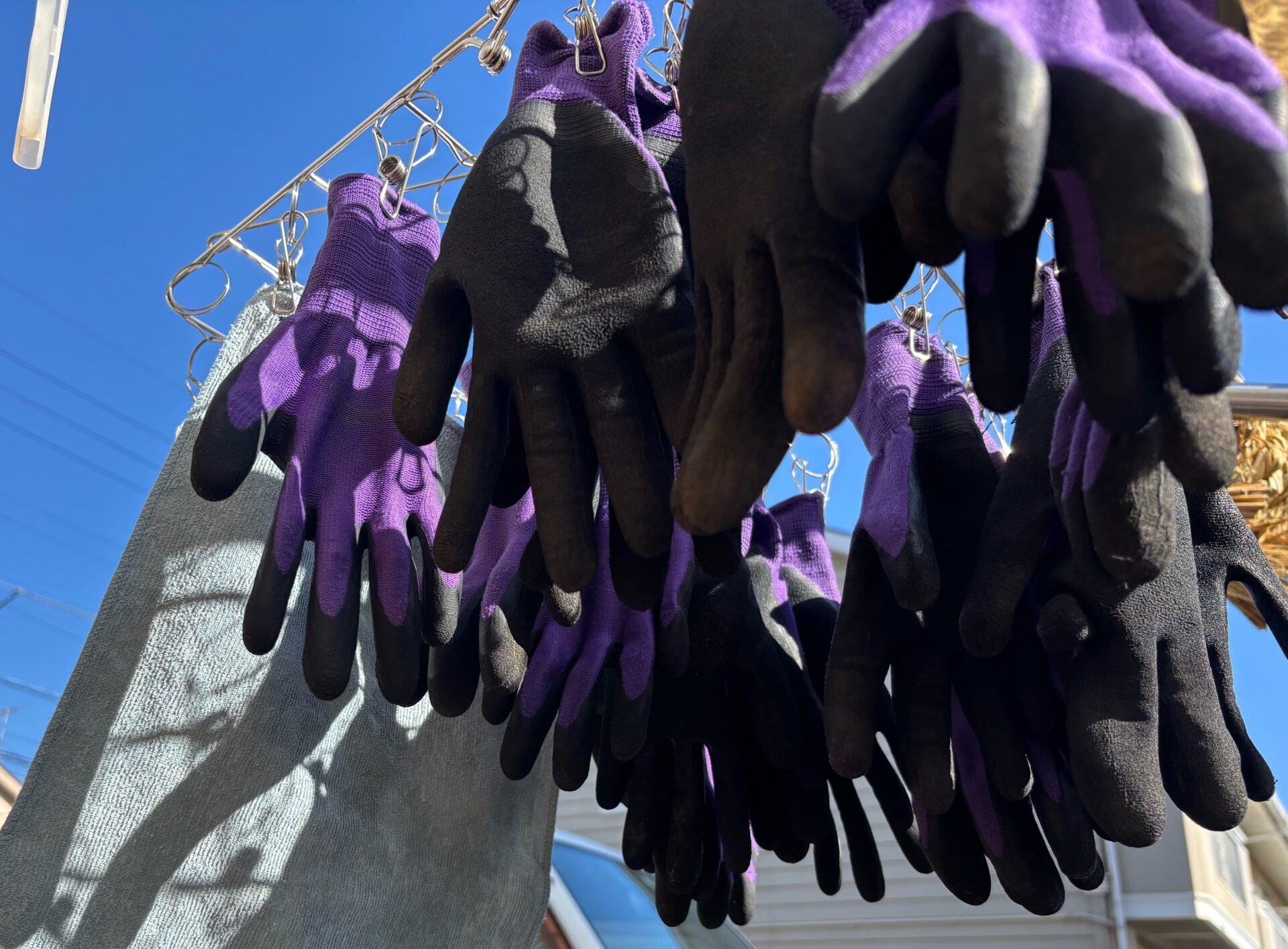 青空と洗濯物と。